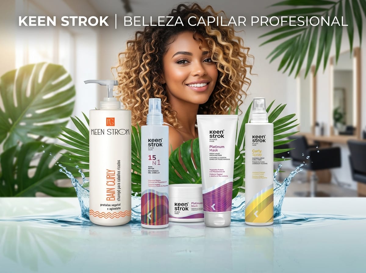 Productos Keen Strok para barbería y grooming profesional
